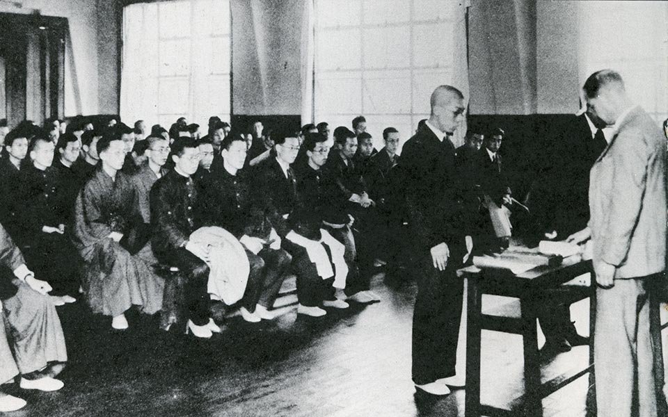 入学式においての学生宣誓